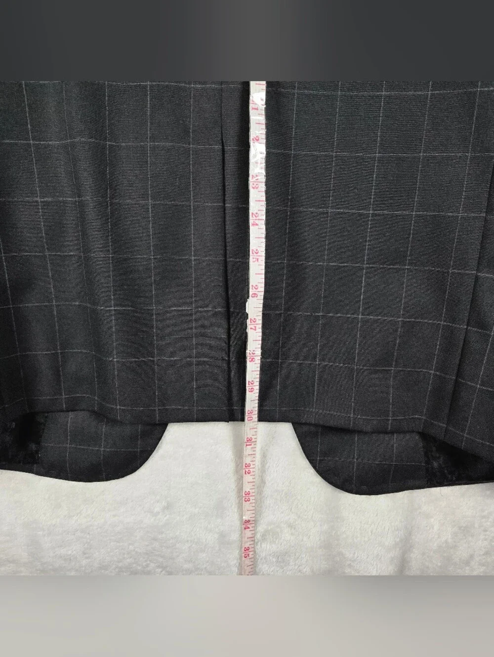 Gucci 2 Piece Suit Men Blazer 48R Pants 36x30 Inseam Black Windowpane Read Des!